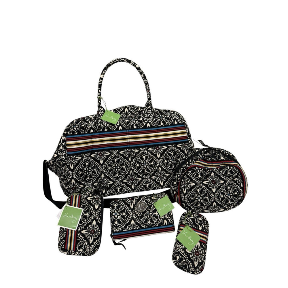 NWT Vera Bradley Barcelona Set- Weekender, Cosmetic, Travel, Wallet And Glasses